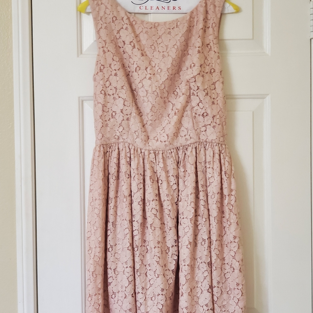 🇬🇧 SALE! French Connection Pink Lace Dress Sz 8